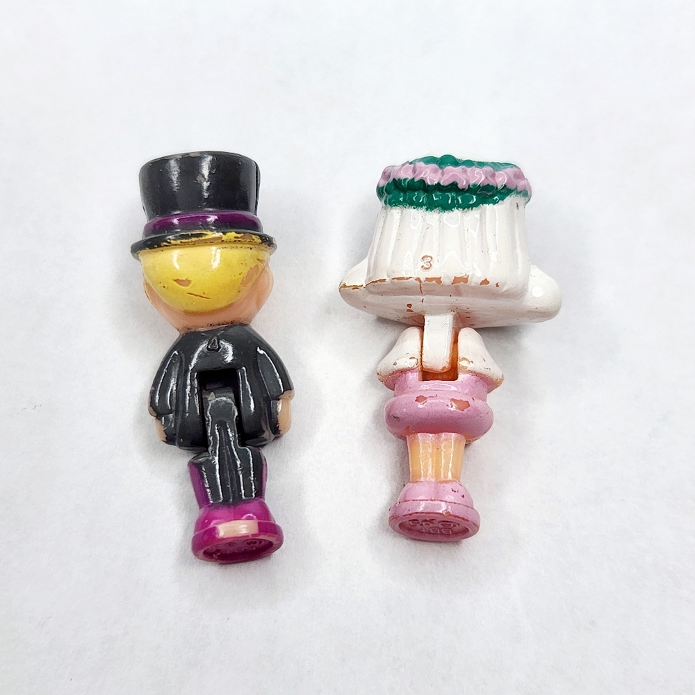 1993 Polly Pocket Wedding Chapel Figures Vintage Bluebird - Picture 2 of 2